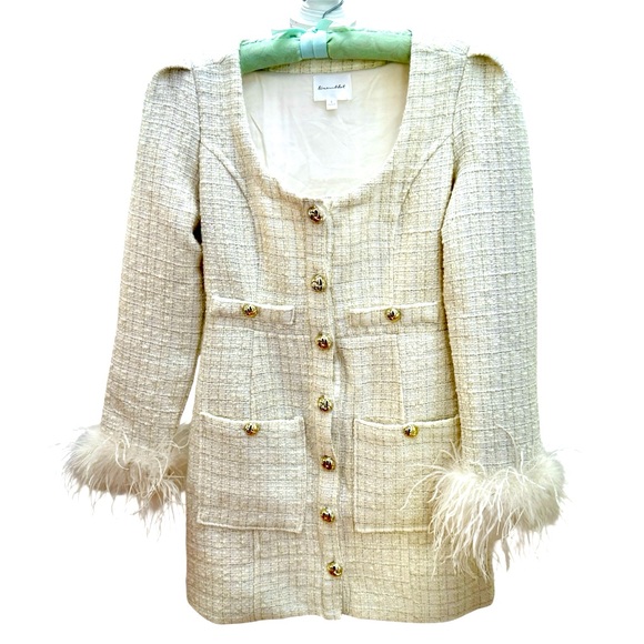 Line & Dot Kinzie Mini Dress in Ivory, size S - Picture 2 of 11